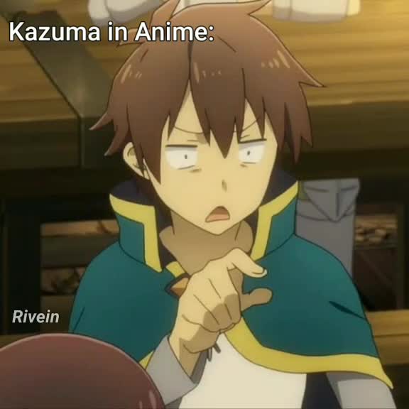 Bro did not hesitate 💀#konosuba #kazuma #anime #edit #meme #fypシ