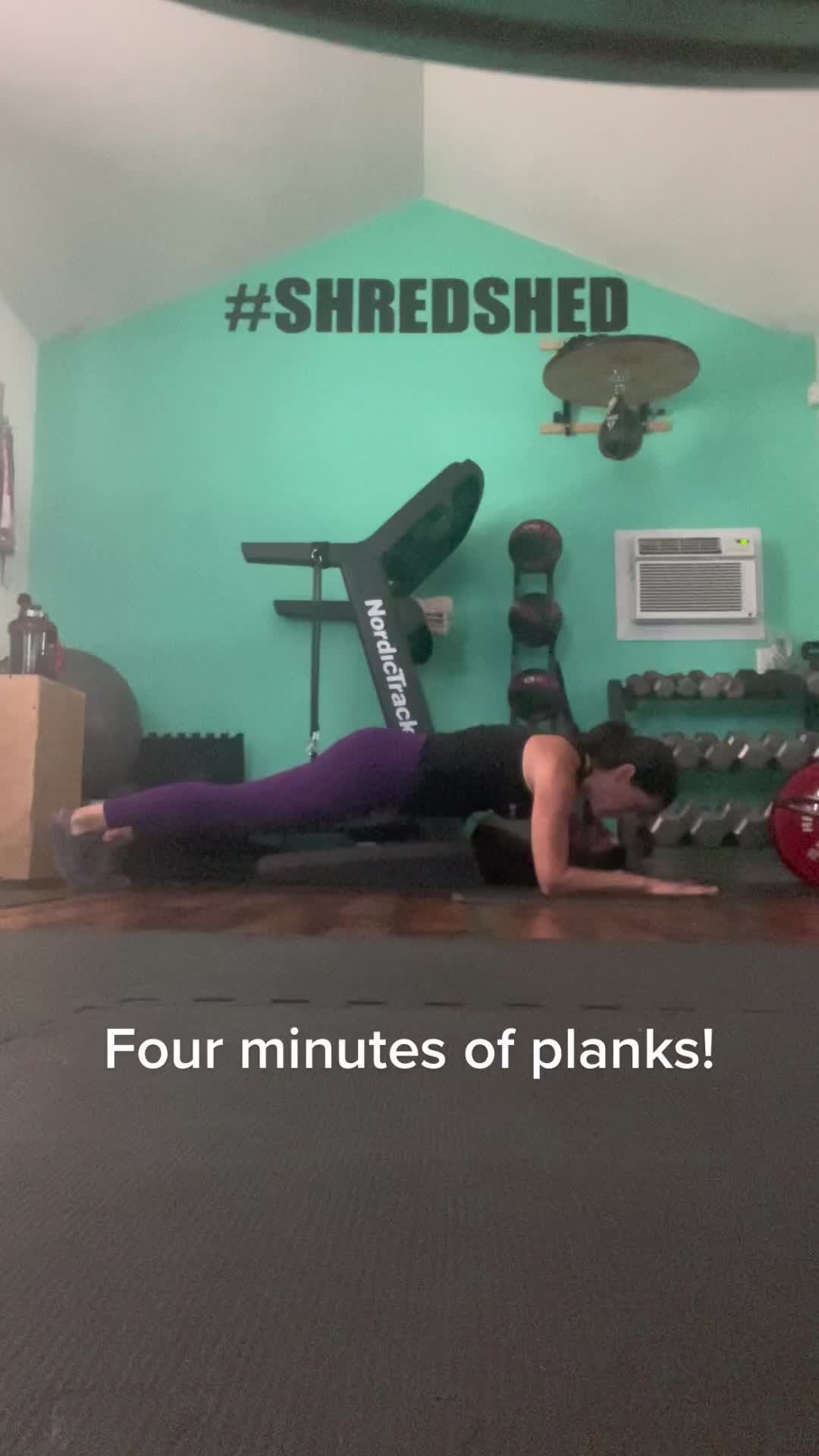 @Four minutes of planks! If you cant do it continiously, then...